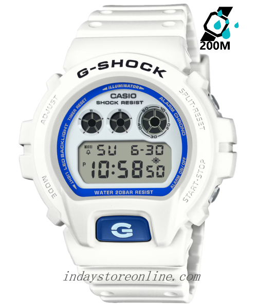 Casio G-Shock Men's Watch DW-6900HDS-7 Mineral Glass Resin Band Shock Resistant Battery Life: 5 years