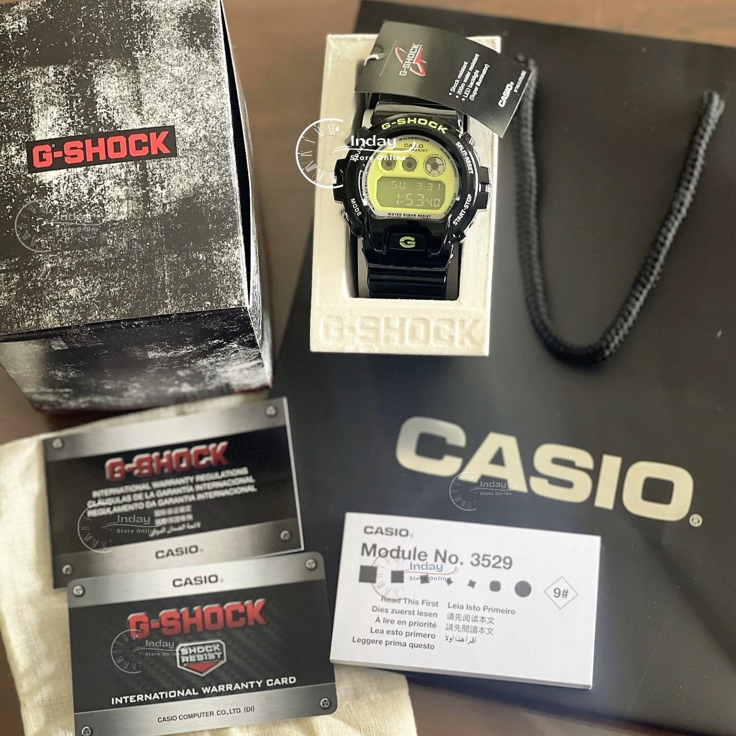 Casio G-Shock Men's Watch DW-6900RCS-1 Resin Band Mineral Glass Shock Resistant Battery Life: 5 Years