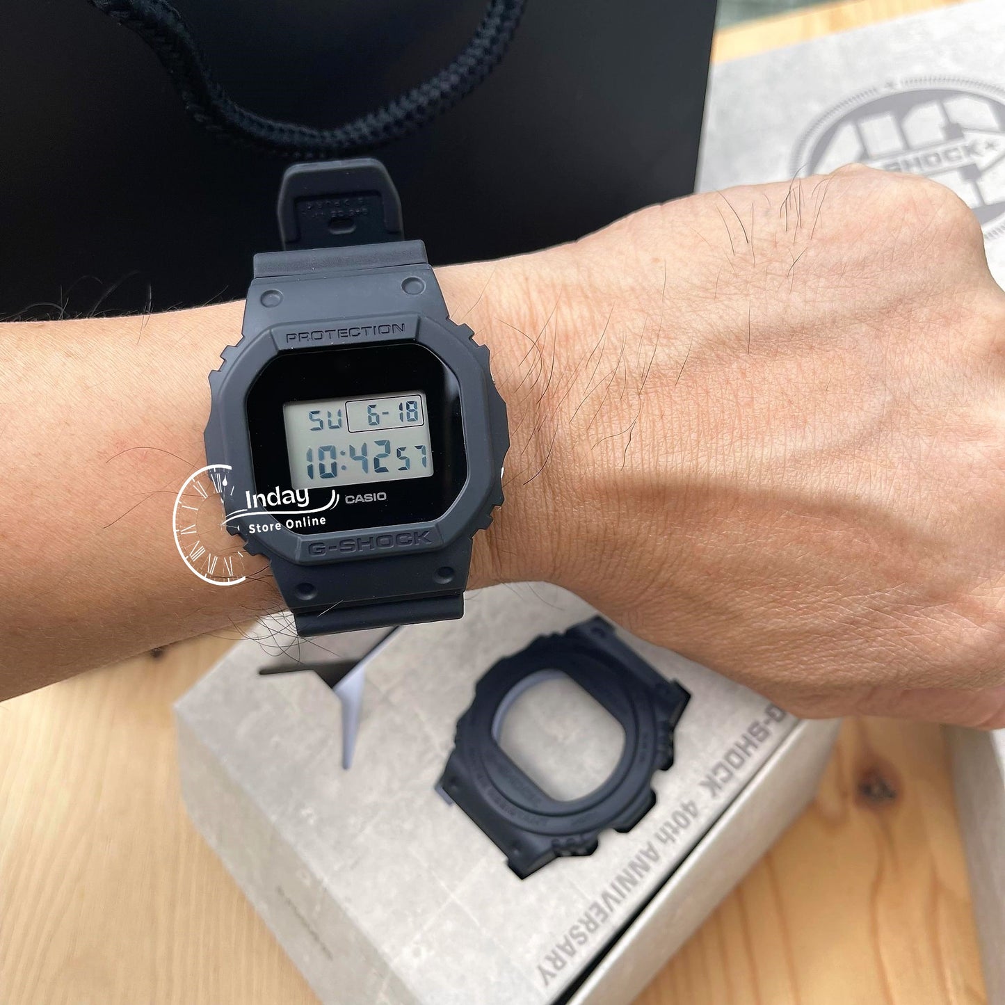 Casio G-Shock Men's Watch DWE-5657RE-1 Digital 5600 Series 40th Anniversary REMASTER BLACK Limited Model