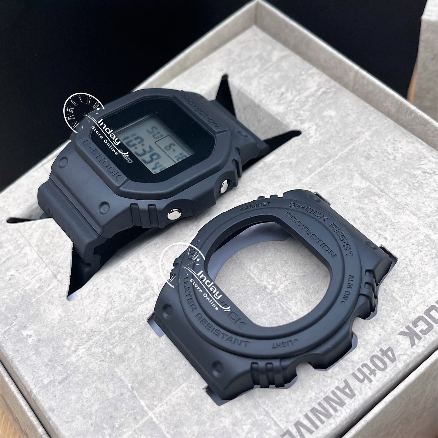 Casio G-Shock Men's Watch DWE-5657RE-1 Digital 5600 Series 40th Anniversary REMASTER BLACK Limited Model
