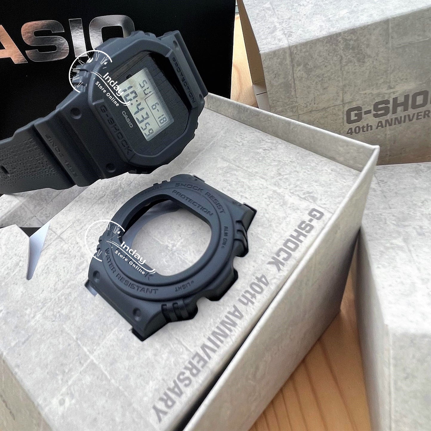 Casio G-Shock Men's Watch DWE-5657RE-1 Digital 5600 Series 40th Anniversary REMASTER BLACK Limited Model