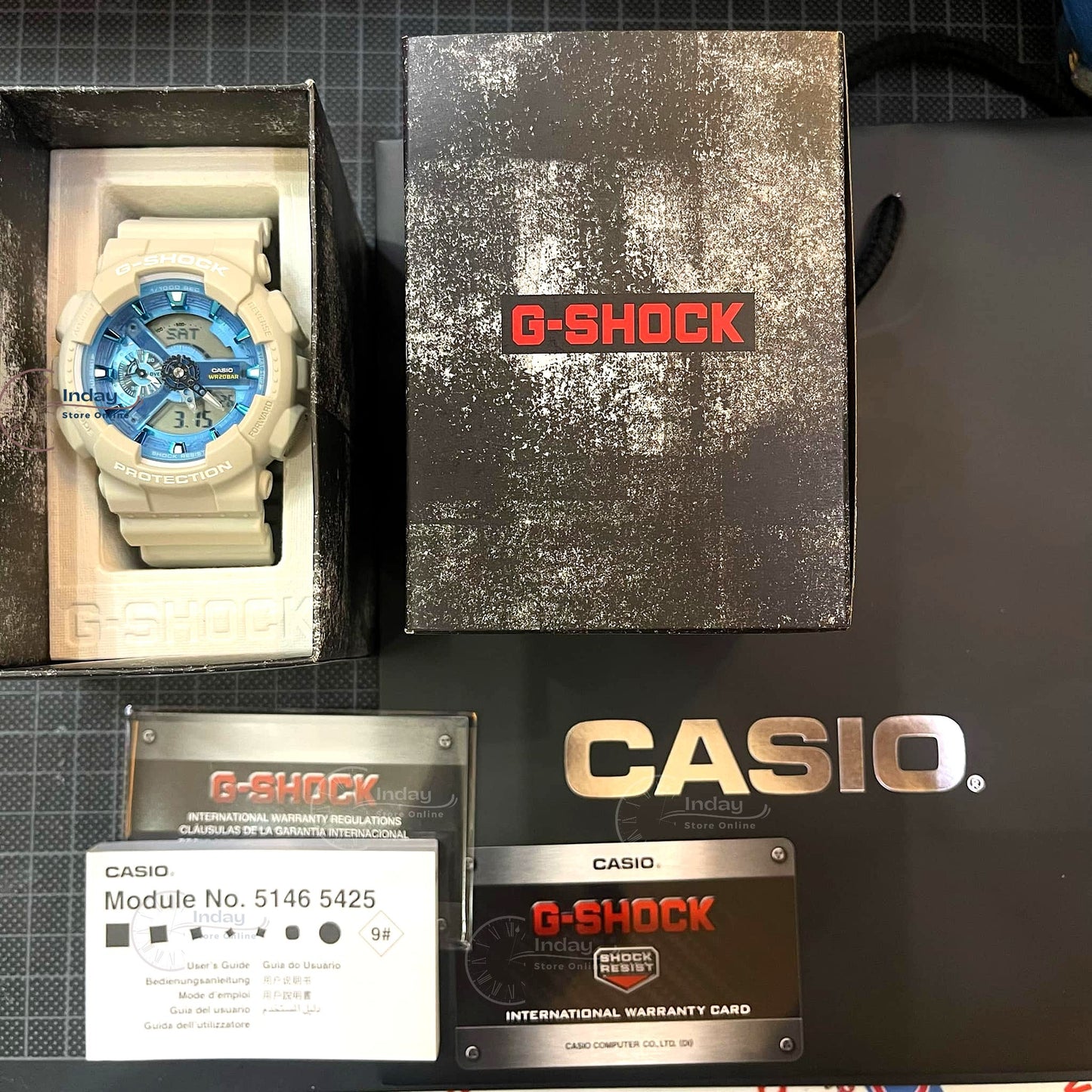 Casio G-Shock Men's Watch GA-110AS-5A Mineral Glass Shock Resistant Magnetic Resistant