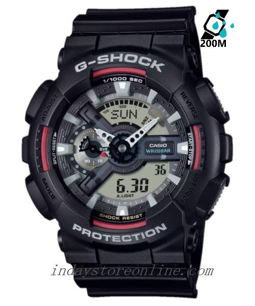 Casio G-Shock Men's Watch GA-110RL-1A Mineral Glass Shock Resistant Magnetic Resistant