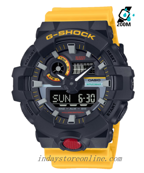 Mens yellow g shock hot sale watch