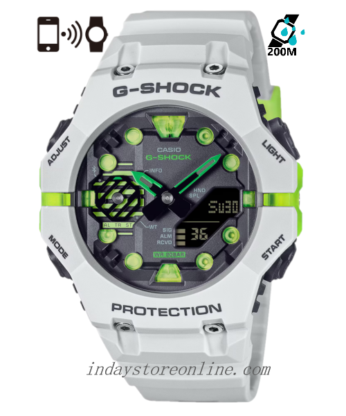 Casio G-Shock Men's Watch GA-B001MW-8A Resin Band Mineral Glass Shock Resistant Mobile Link Bluetooth