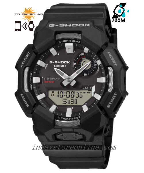 Casio G-Shock Men's Watch GA-B010-1A Mineral Glass Shock Resistant Resin Band Mobile Link Bluetooth Tough Solar