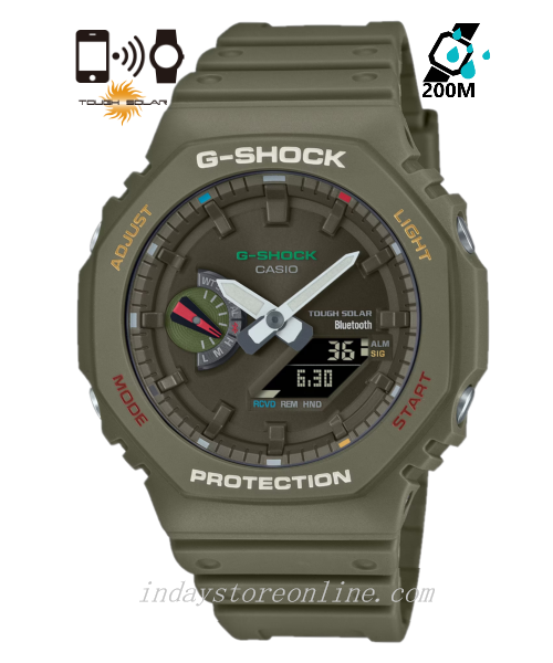 Casio G-Shock Men's Watch GA-B2100FC-3A Analog-Digital 2100 Series Shock Resistant Carbon Core Guard Structure Tough Solar (Solar powered)