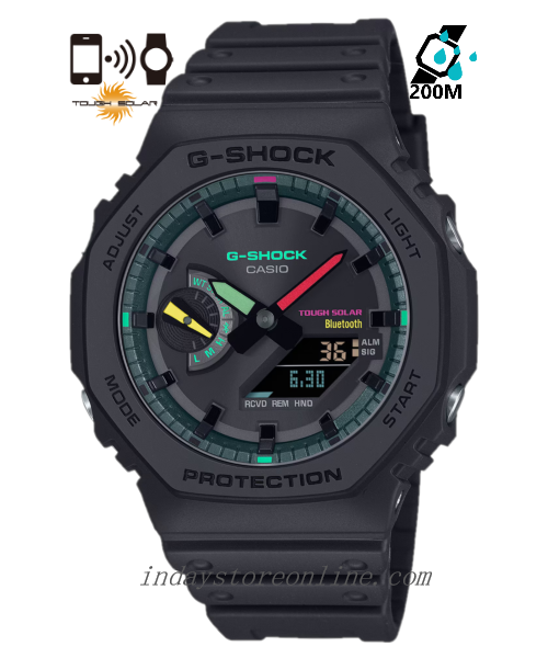 Casio G-Shock Men's Watch GA-B2100MF-1A Shock Resistant Tough Solar Mobile Link Bluetooth