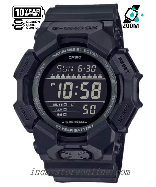 Casio G-Shock Men's Watch GD-010-1A1 Shock Resistant Carbon Core Guard Structure Battery Life 10-Years