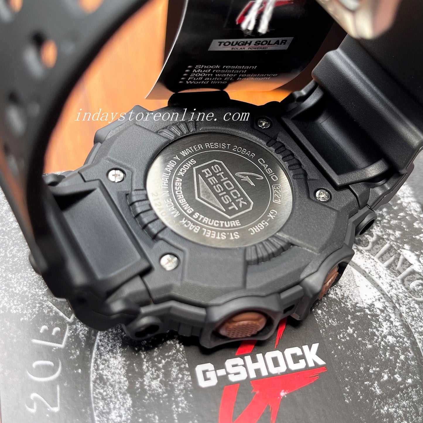 Casio G-Shock Men's Watch GX-56RC-1 Digital GXW GX-56 Series Rust Design Tough Solar (Solar powered)