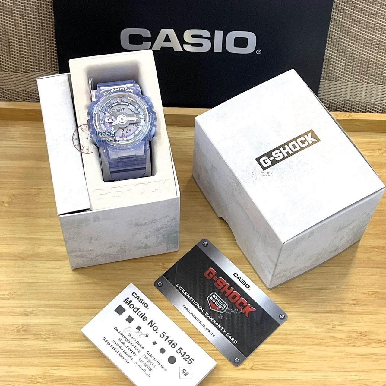 Casio G-Shock Women's Watch GMA-S110VW-6A Resin Band Mineral Glass Shock Resistant Magnetic Resistant
