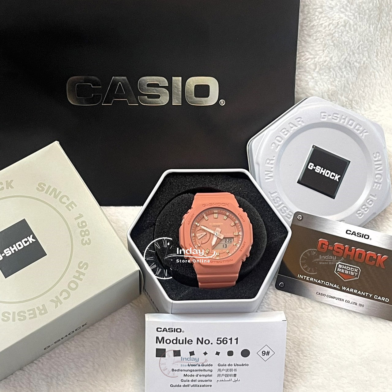 Casio G-Shock Women's Watch GMA-S2100-4A2 Analog-Digital Shock Resistant Carbon Core Guard Structure