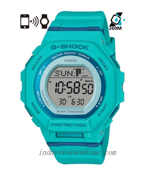 Casio G-Shock G-Squad Women's Watch GMD-B300SC-2 Resin Band Mineral Glass Shock Resistant Bluetooth