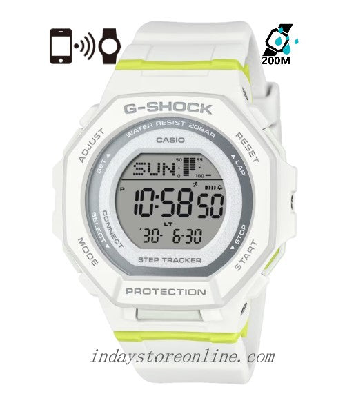 Casio G-Shock G-Squad Women's Watch GMD-B300SC-7 Resin Band Mineral Glass Shock Resistant Bluetooth