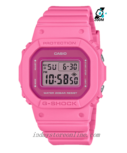 Casio G-Shock Women's Watch GMD-S5610PP-4 Resin Band Mineral Glass Shock Resistant