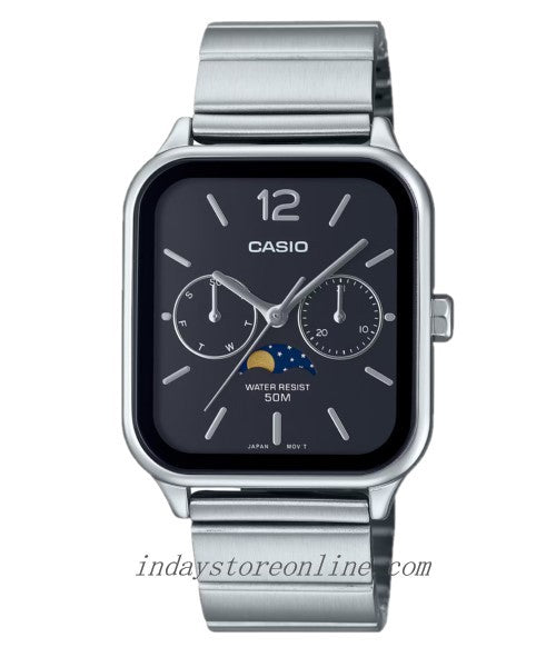 CASIO STANDARD MTP-M305L-1A 　新品 Casio Leather Analog Black Dial Men Watch-Mtp-M305L-1Avdf