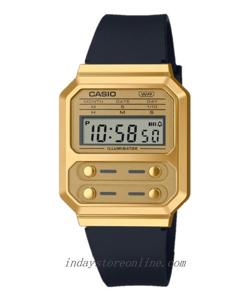 Casio Vintage Women's Watch A100WEFG-9A Resin Band Resin Glass