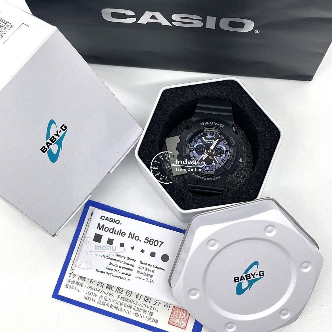 Casio Baby-G Women's Watch BA-130-1A2 Resin Band Mineral Glass Shock Resistant Best Seller