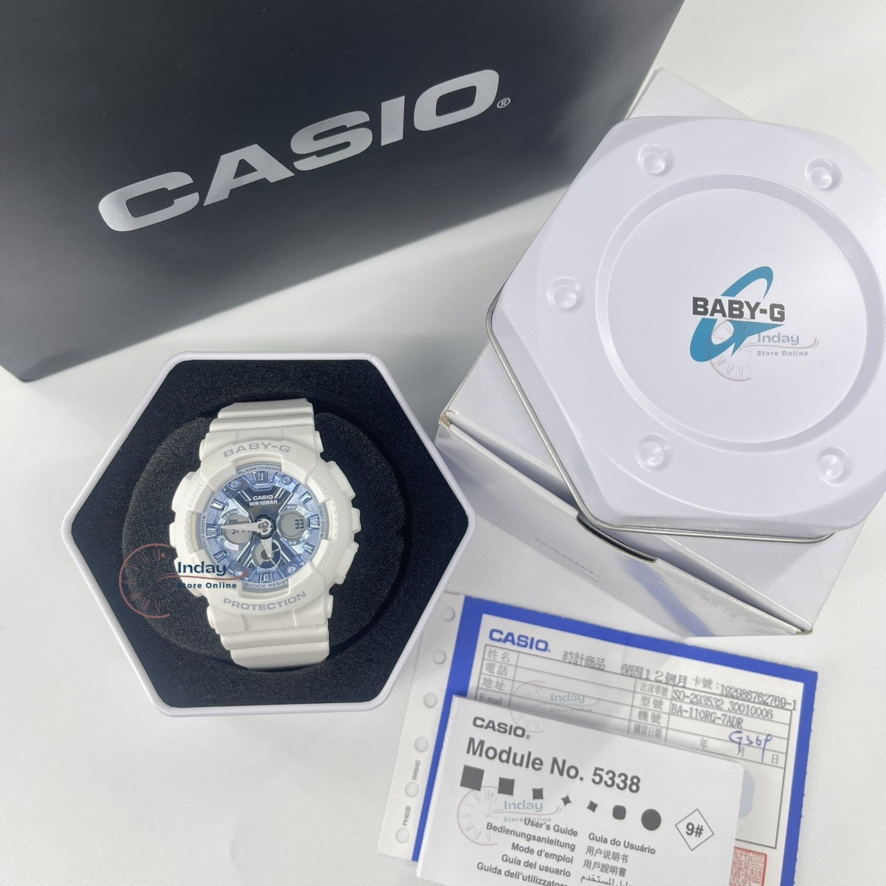 Casio Baby-G Women's Watch BA-130-7A2 Resin Band Mineral Glass Shock Resistant