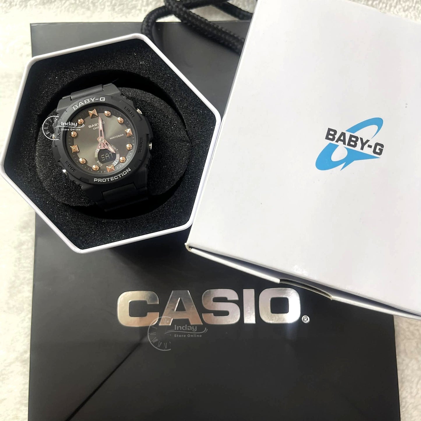 Casio Baby-G Women's Watch BGA-320-1A Resin Band Mineral Glass Shock Resistant