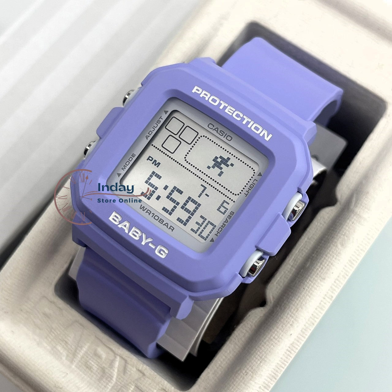 Casio Baby-G Women's Watch BGD-10K-6 Band Shock Resistant With Special Holder With Strap
