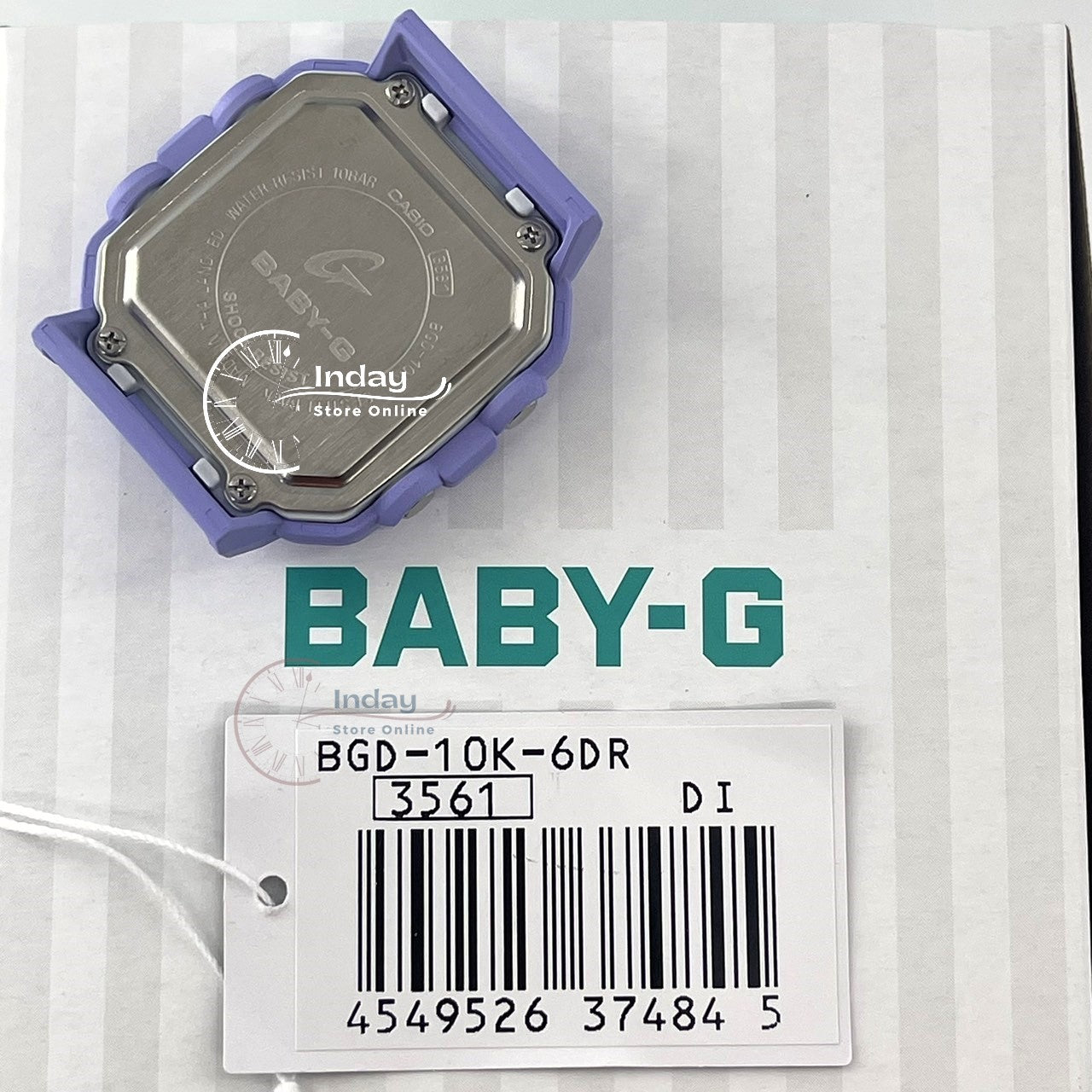 Casio Baby-G Women's Watch BGD-10K-6 Band Shock Resistant With Special Holder With Strap