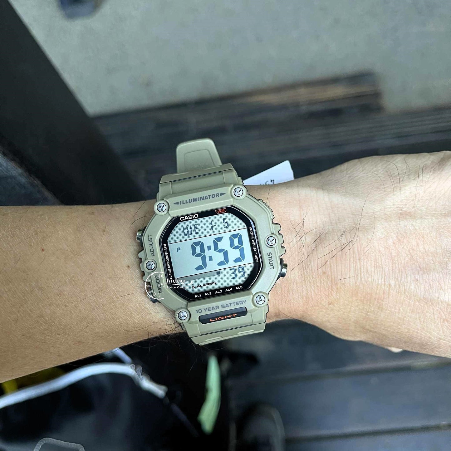 Casio Digital Men's Watch AE-1600H-5A Resin Band Resin Glass Battery Life: 10 years