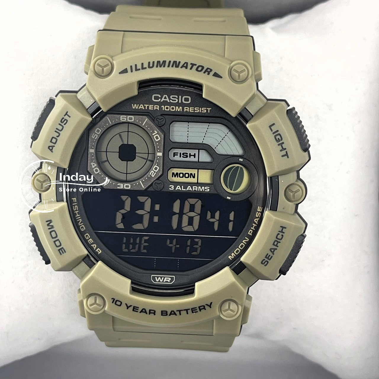 Casio Digital Men's Watch WS-1500H-5B Resin Band Resin Glass Battery Life: 10 years