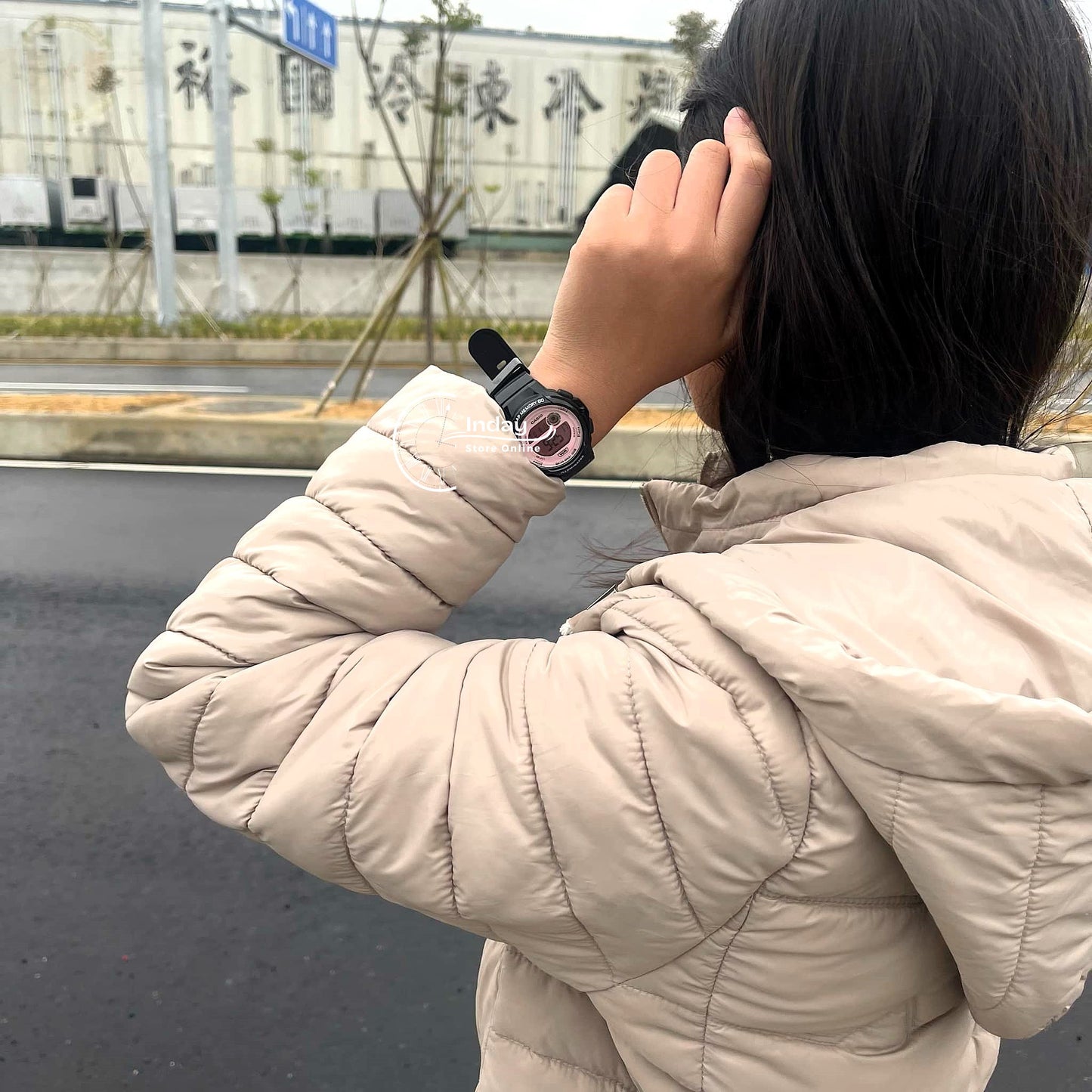Casio Digital Women's Watch LWS-1200H-1A2 Resin Glass Resin Band Battery Life: 5 Years