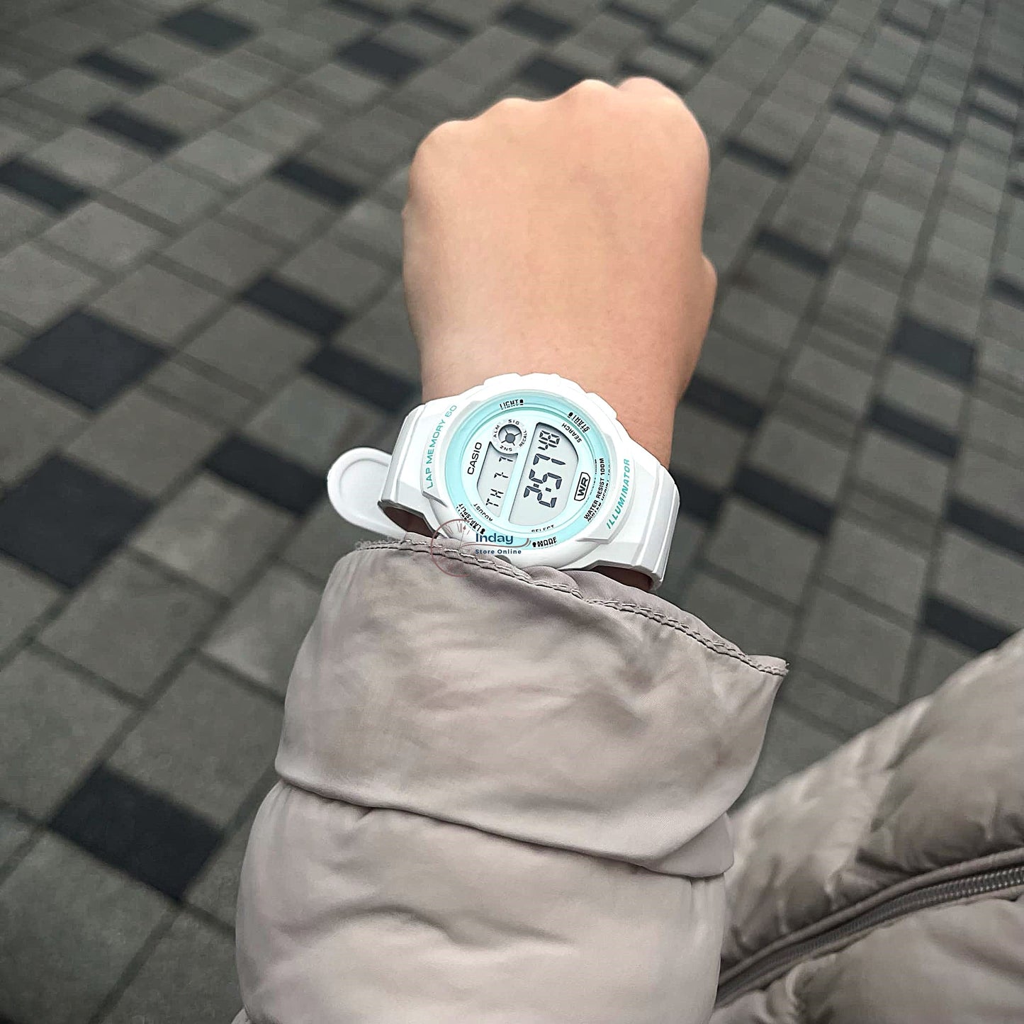 Casio Digital Women's Watch LWS-1200H-7A3 Resin Glass Resin Band Battery Life: 5 Years
