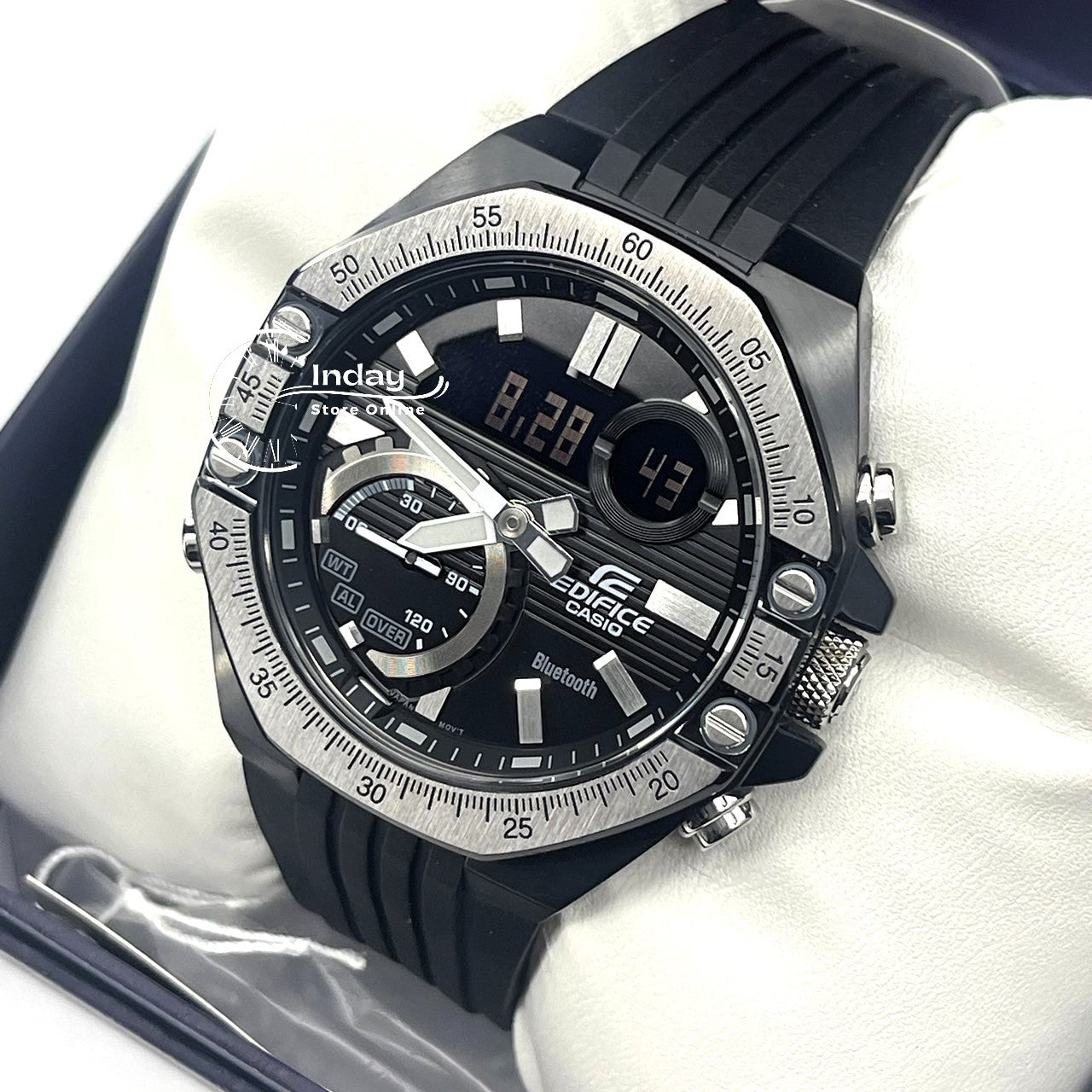 Casio Edifice Men's Watch ECB-10TP-1A Automotive Toolkit Inspired Design Mobile link Bluetooth