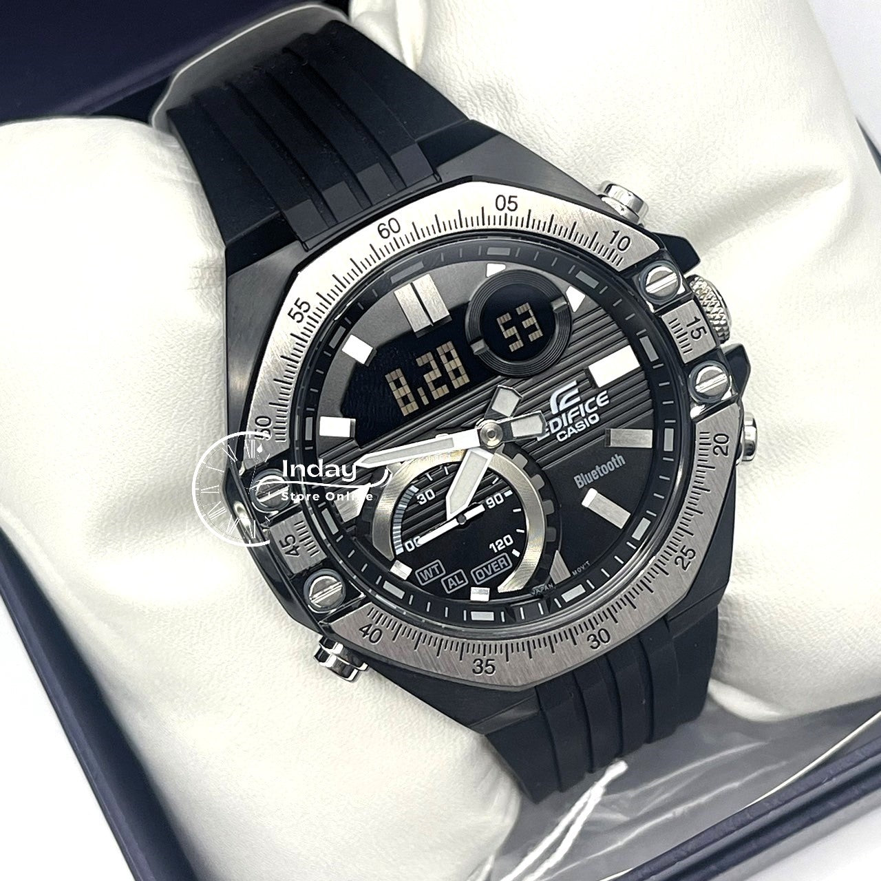 Casio Edifice Men's Watch ECB-10TP-1A Automotive Toolkit Inspired Design Mobile link Bluetooth