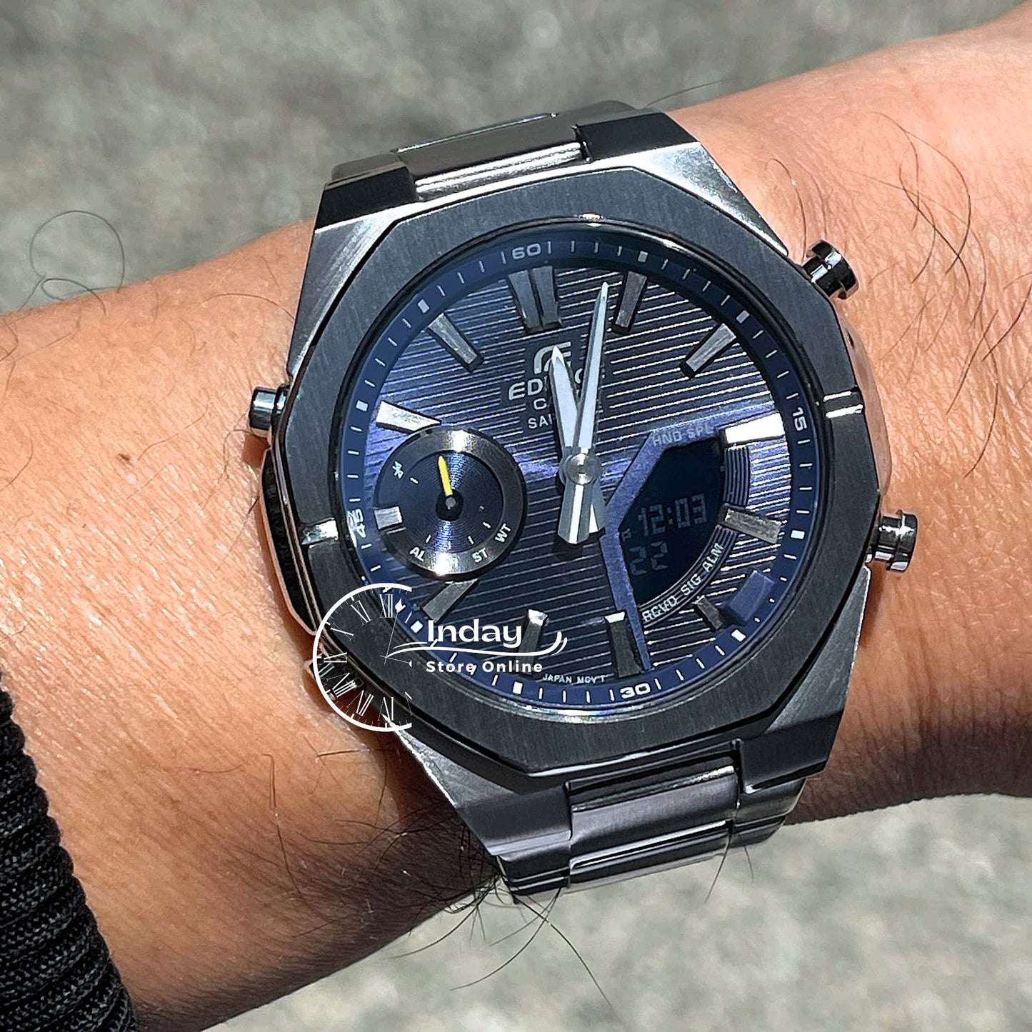 Casio Edifice Men's Watch ECB-S10D-2A Sapphire Crystal Stainless Steel Band Bluetooth