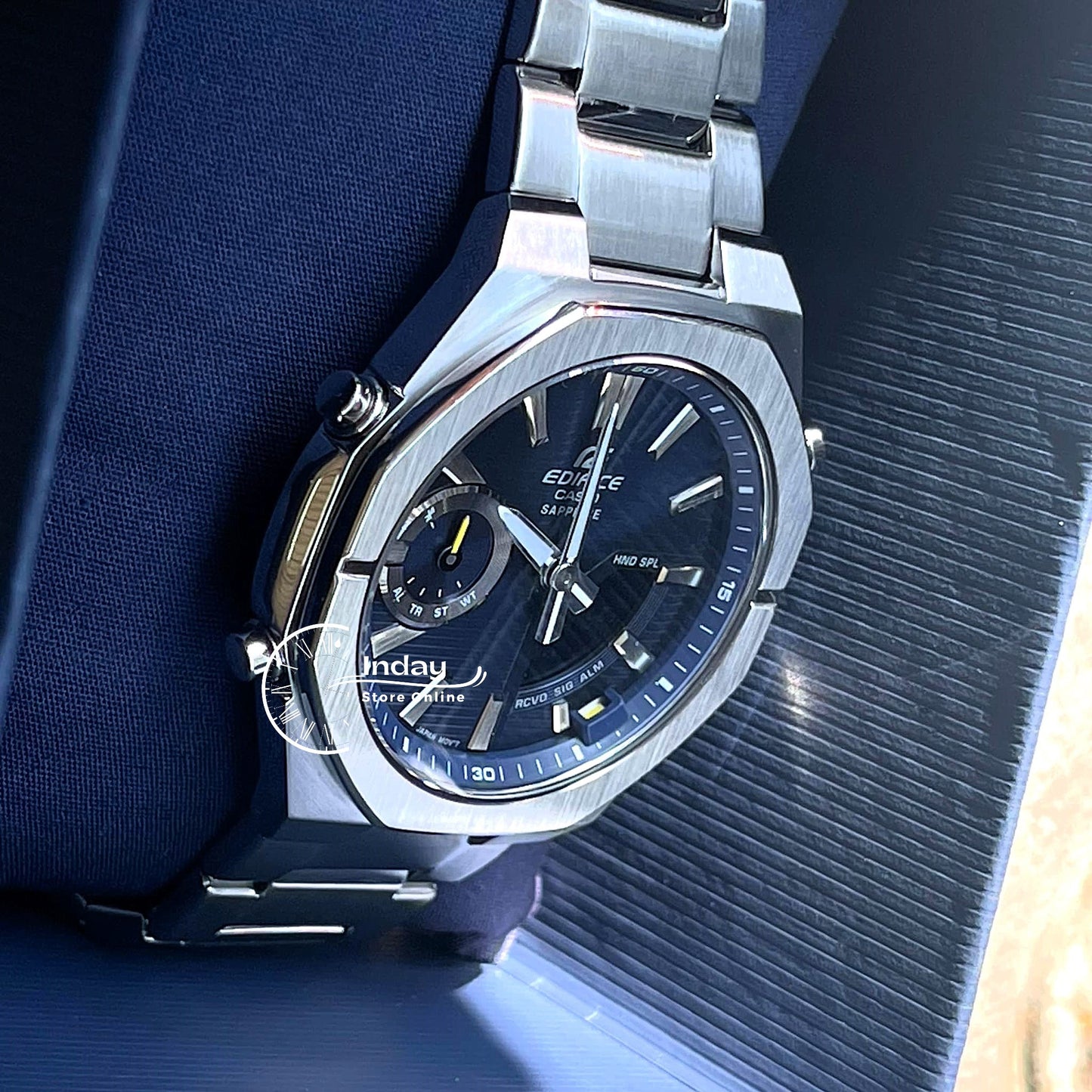 Casio Edifice Men's Watch ECB-S10D-2A Sapphire Crystal Stainless Steel Band Bluetooth