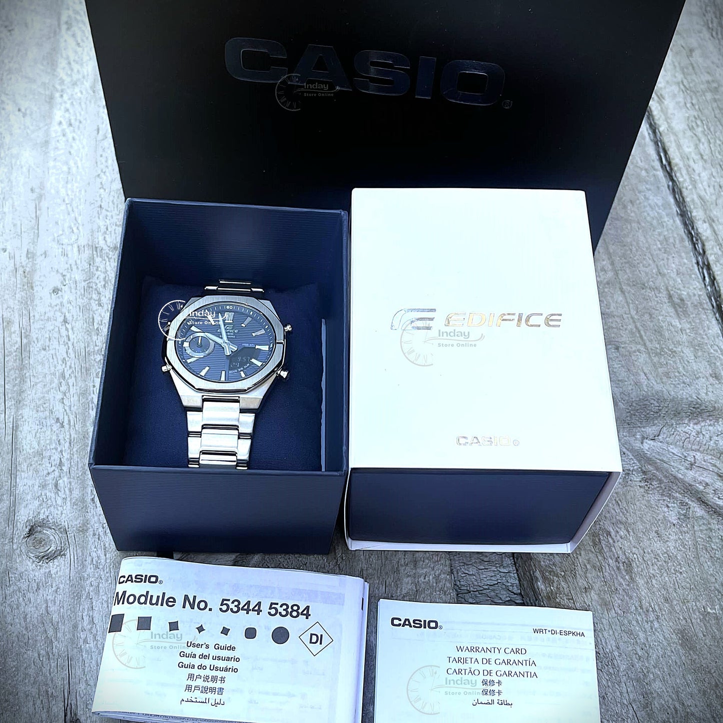 Casio Edifice Men's Watch ECB-S10D-2A Sapphire Crystal Stainless Steel Band Bluetooth