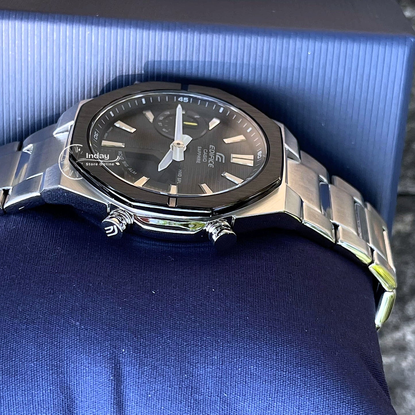 Casio Edifice Men's Watch ECB-S10DB-1A Sapphire Crystal Stainless Steel Bluetooth