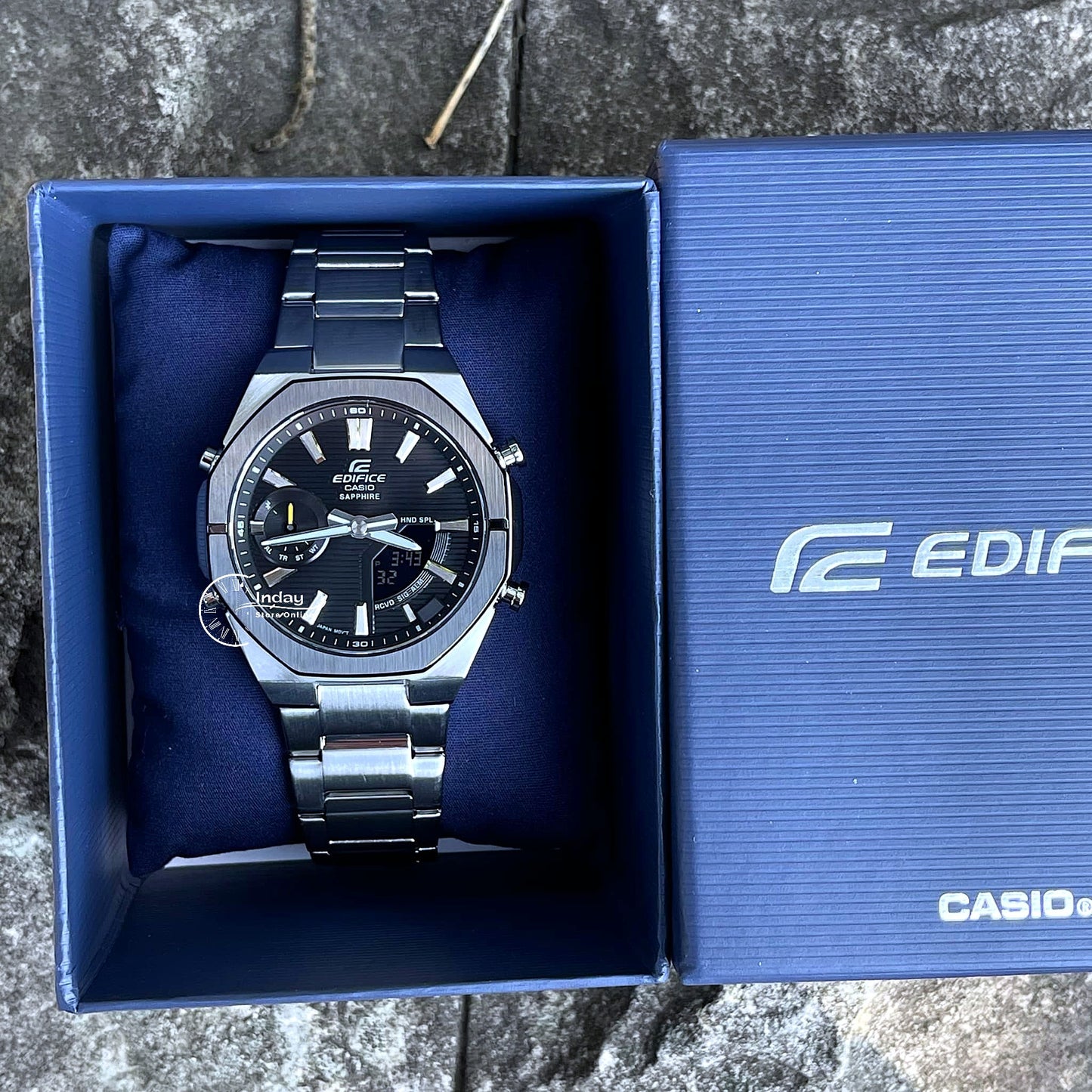 Casio Edifice Men's Watch ECB-S10DB-1A Sapphire Crystal Stainless Steel Bluetooth