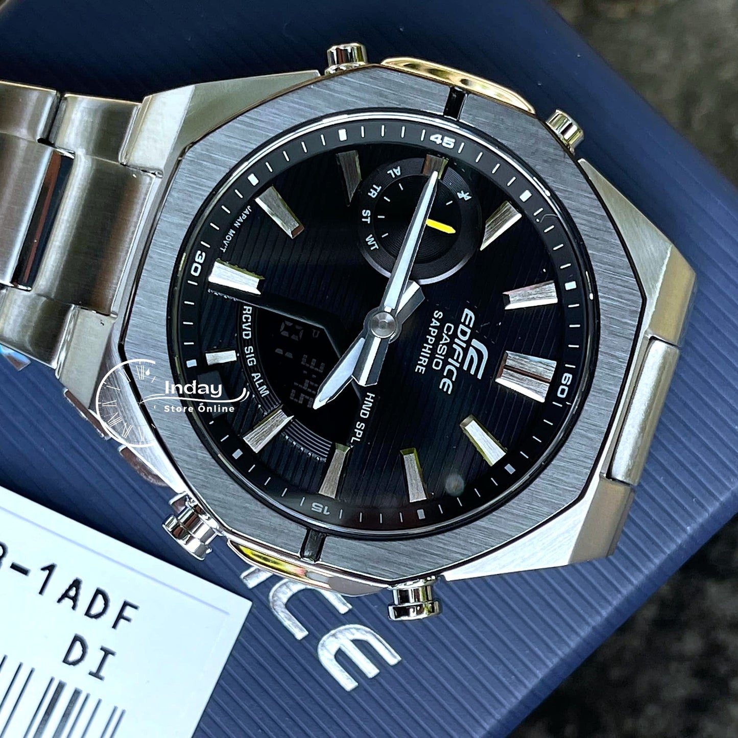 Casio Edifice Men's Watch ECB-S10DB-1A Sapphire Crystal Stainless Steel Bluetooth
