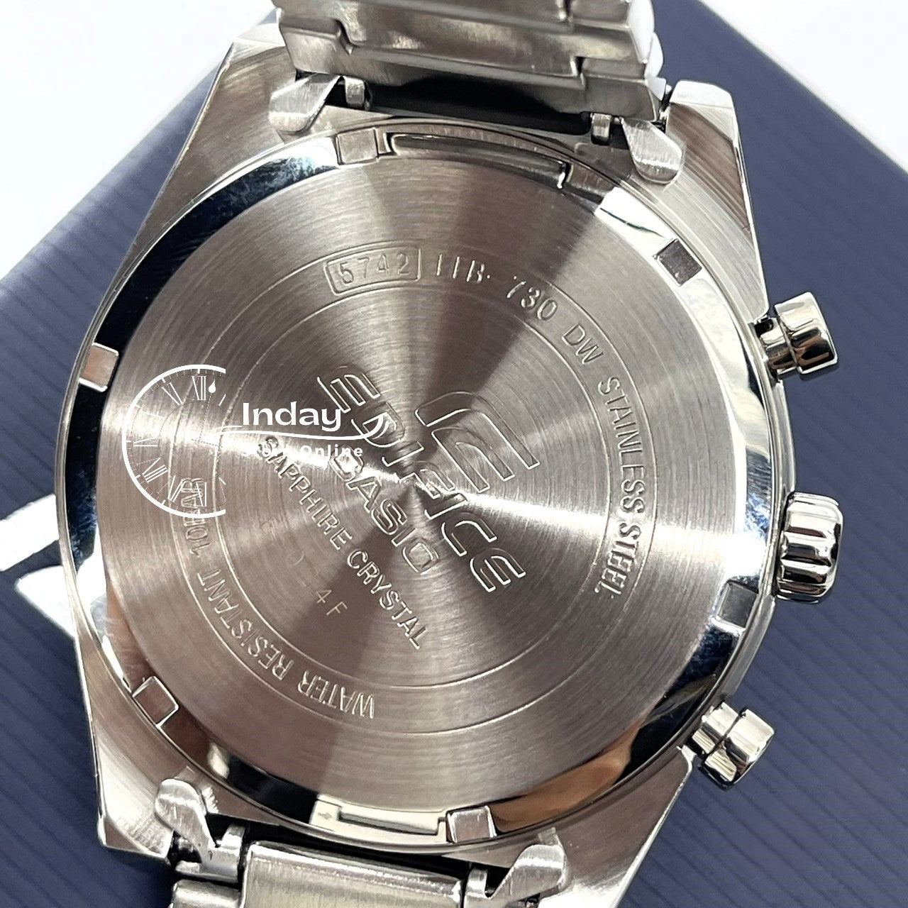 Casio Edifice Men's Watch EFB-730D-1A Stainless Steel Band Solid Band Sapphire Crystal