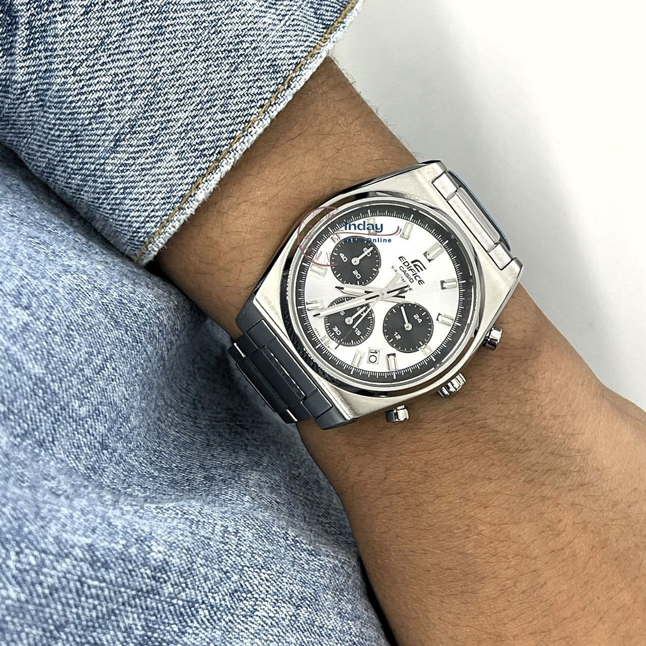 Casio Edifice Men's Watch EFB-730D-7A Stainless Steel Band Solid Band Sapphire Crystal