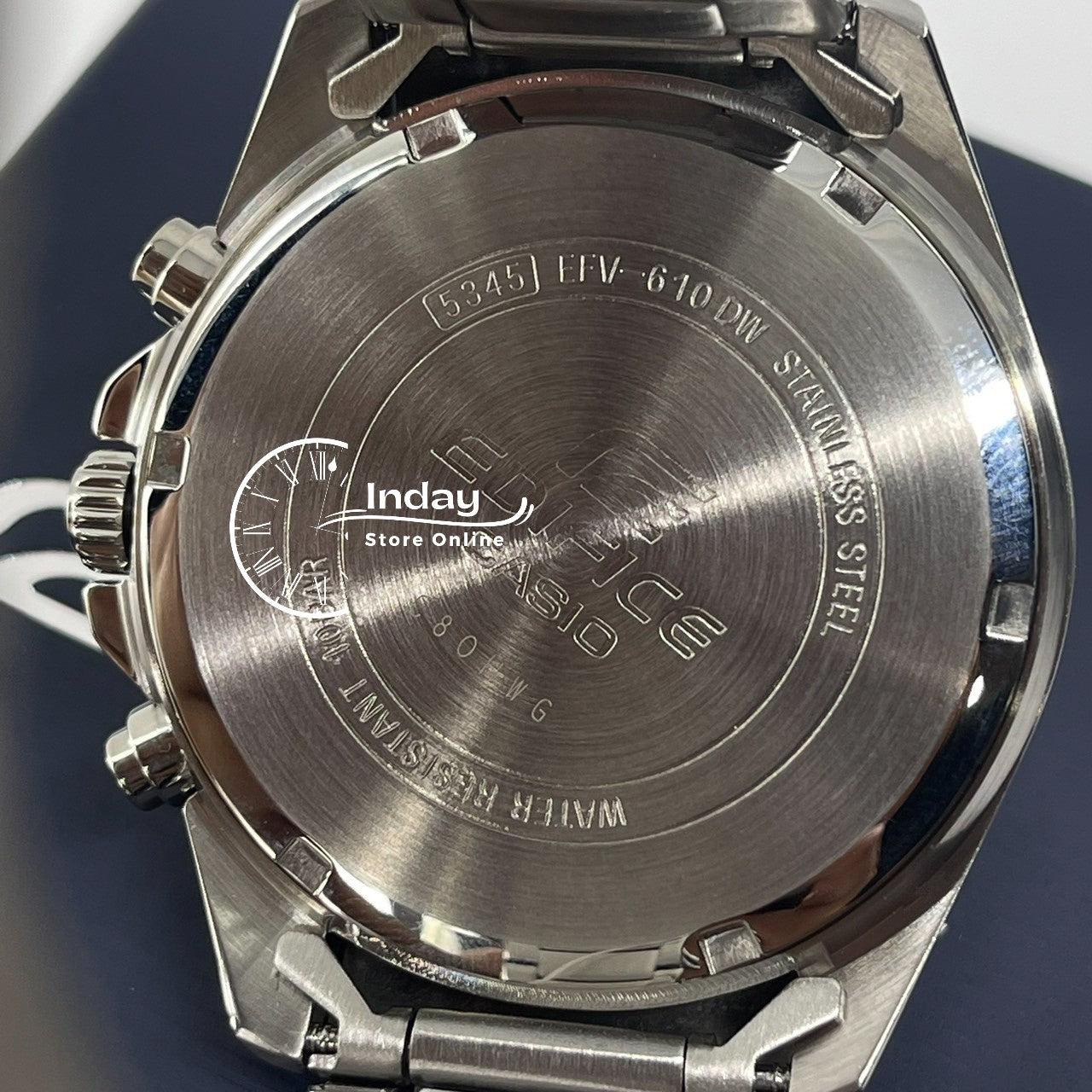 Casio Edifice Men's Watch EFV-610D-3C Standard Chronograph Stainless Steel Band Mineral Glass