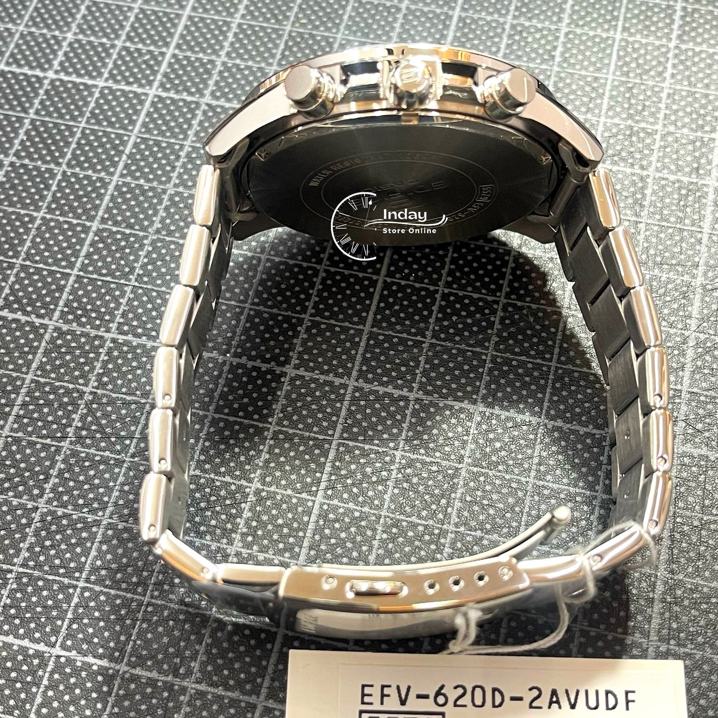 Casio Edifice Men's Watch EFV-620D-2A Stainless Steel Band One-touch 3-fold Clasp