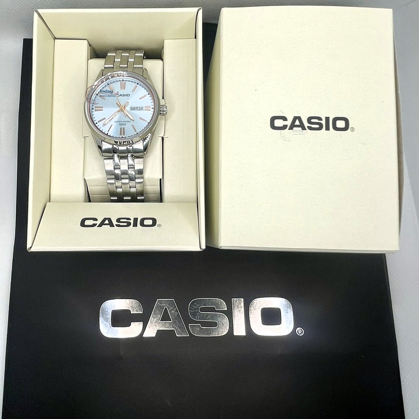 Casio Standard Women's Watch LTP-1335D-2A Mineral Glass Stainless Steel Band Triple-fold Clasp
