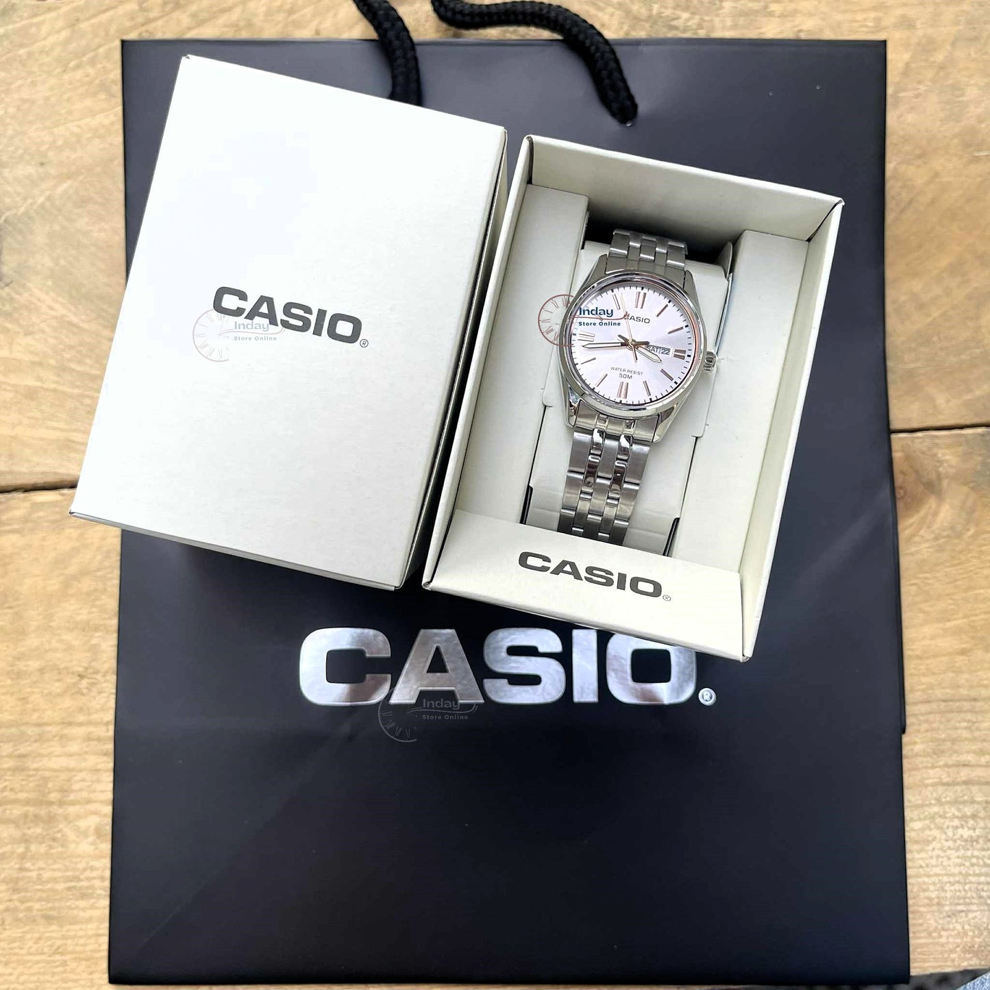 Casio Standard Women's Watch LTP-1335D-4A Mineral Glass Stainless Steel Band Triple-fold Clasp