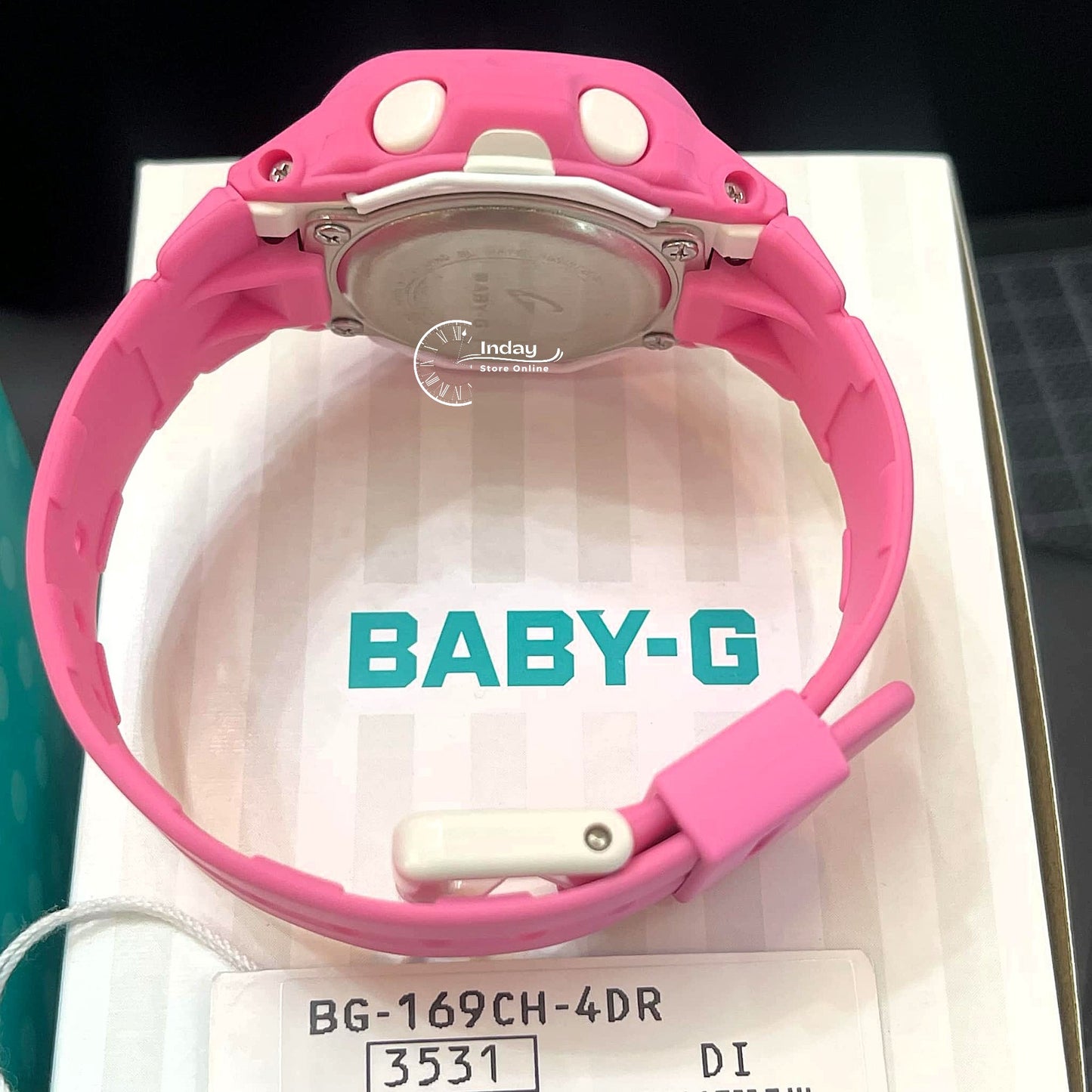 Casio Baby-G Women's Watch BG-169CH-4 Resin Band Mineral Glass Shock Resistant