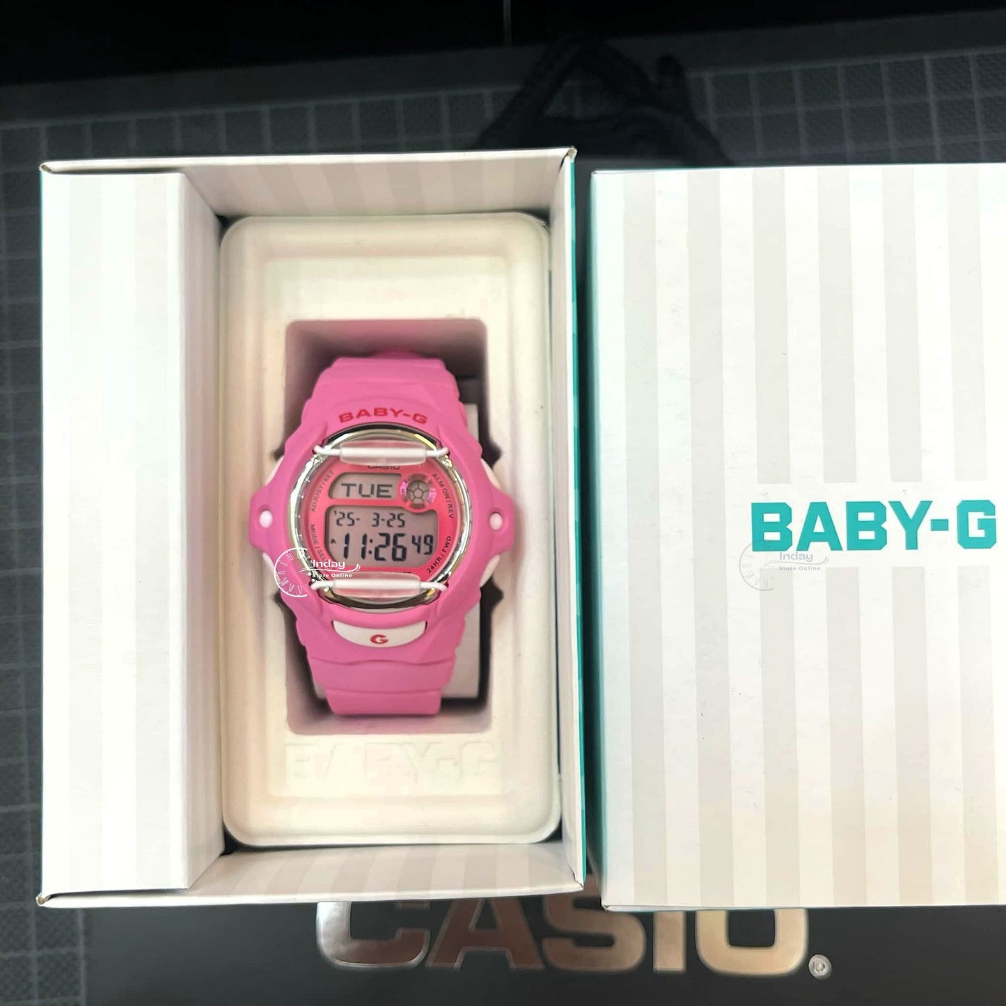Casio Baby-G Women's Watch BG-169CH-4 Resin Band Mineral Glass Shock Resistant