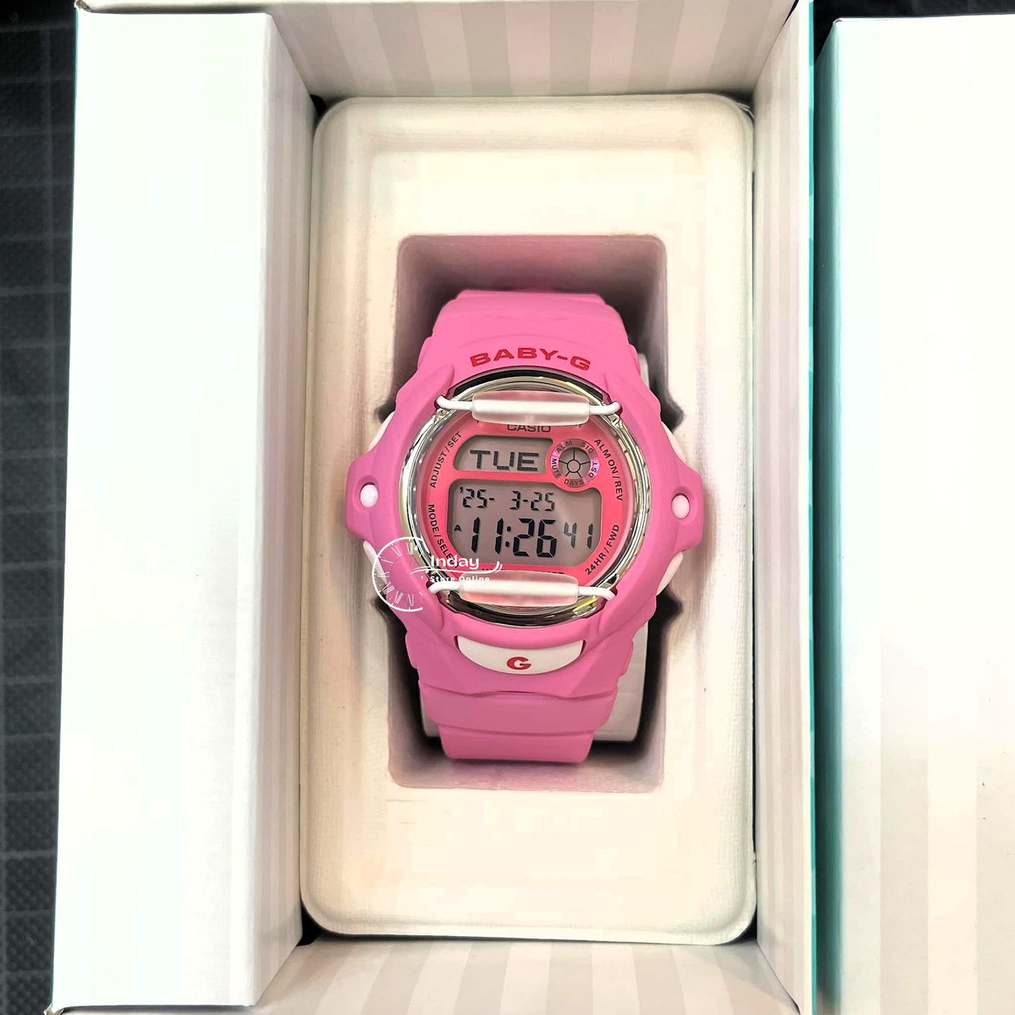 Casio Baby-G Women's Watch BG-169CH-4 Resin Band Mineral Glass Shock Resistant