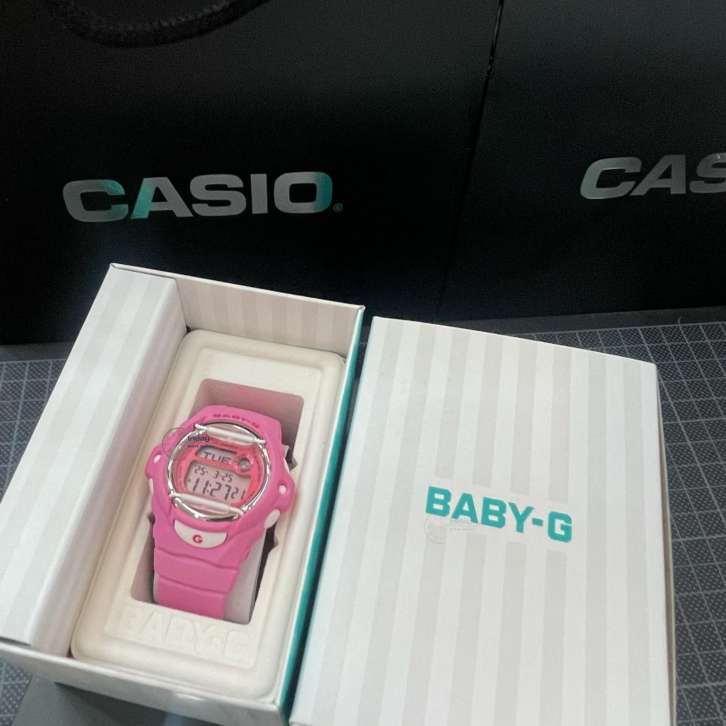 Casio Baby-G Women's Watch BG-169CH-4 Resin Band Mineral Glass Shock Resistant