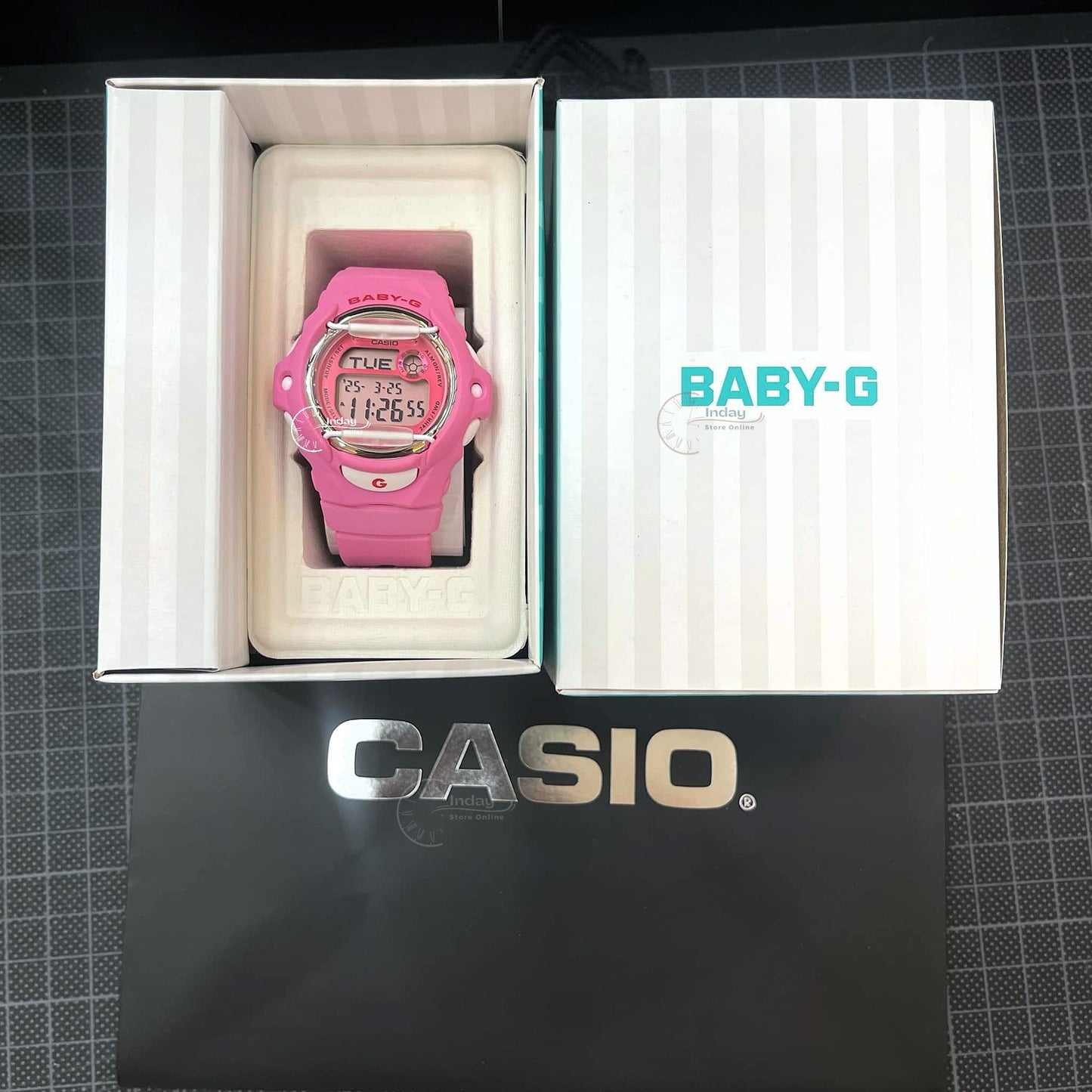 Casio Baby-G Women's Watch BG-169CH-4 Resin Band Mineral Glass Shock Resistant