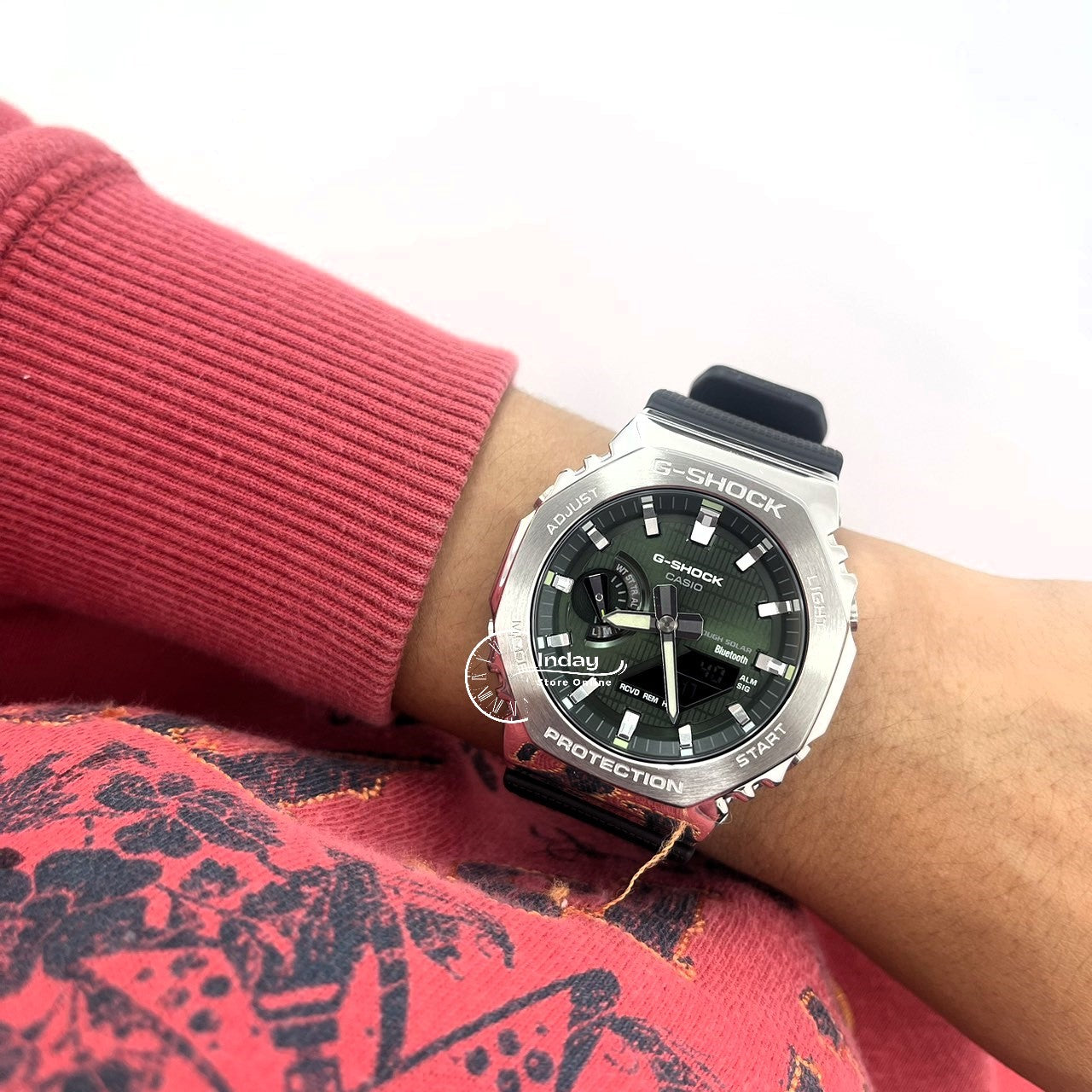 Casio G-Shock G-Steel Men's Watch GBM-2100A-1A3 Shock Resistant Mobile link Bluetooth Tough Solar